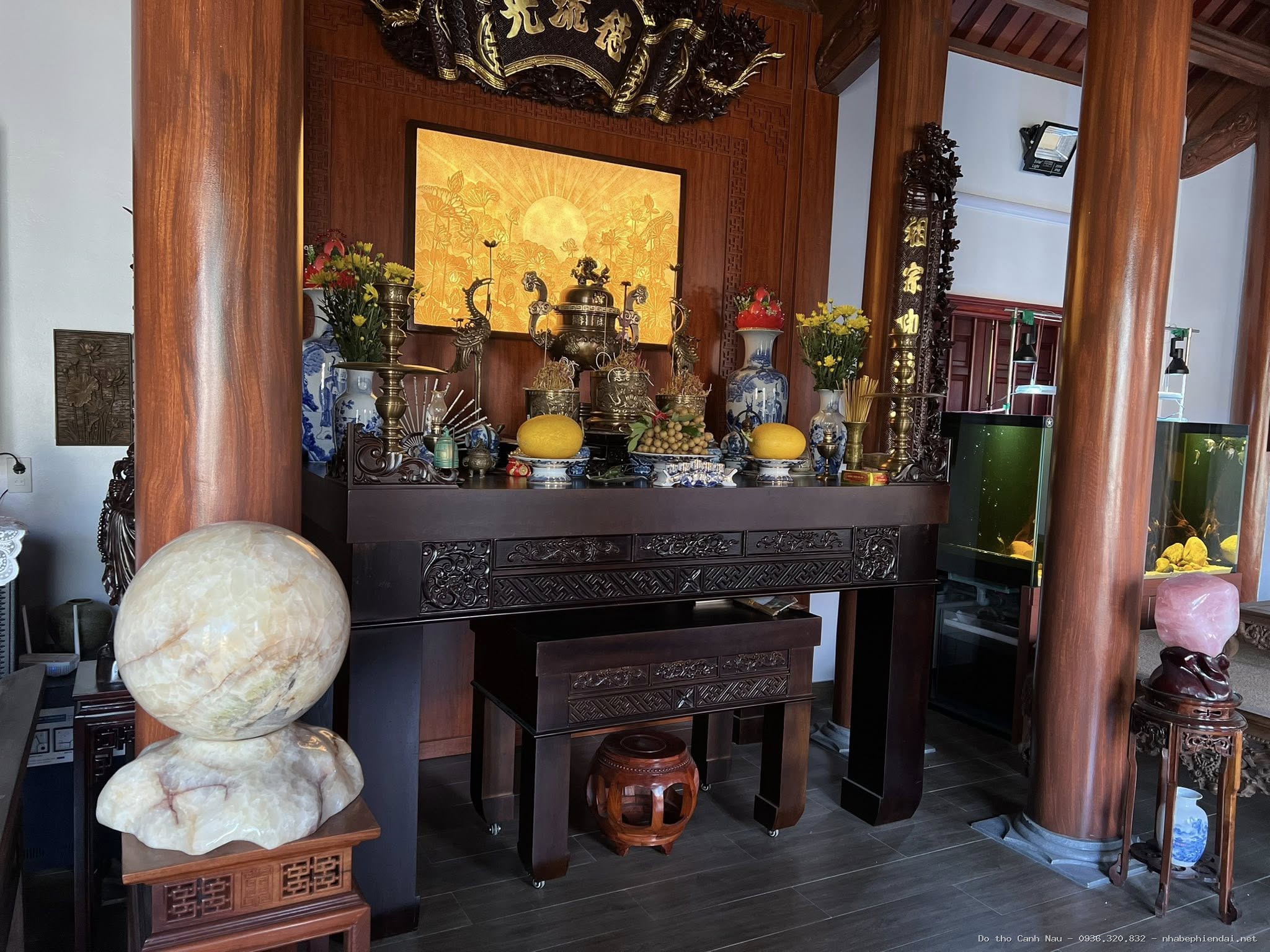 Bàn thờ đẹp chuẩn phong thủy Cát Tường - Kho bàn thờ hiện đại